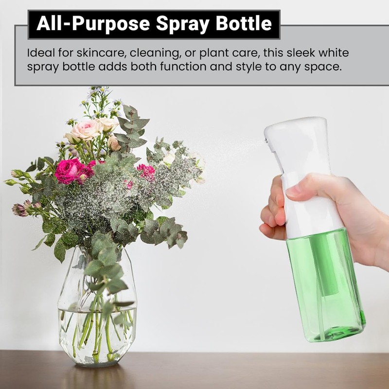 Practix Continuous Mist Spray Bottle – Ultra Fine Mist for