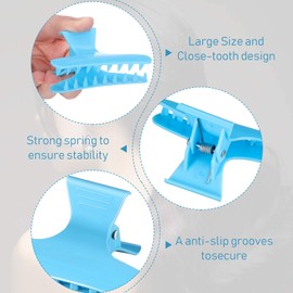 Set of 4 Butterfly Hairdressing Clips Butterfly Clips Hairdressers Salon Section Clip Clasps Styling Claw Hair Clips Hair Accessories (Multi Colouri)