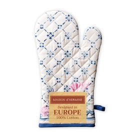 Maison d' Hermine Fa¥ence 100% Cotton Oven Mitt, 7.5-Inch by 13-Inch