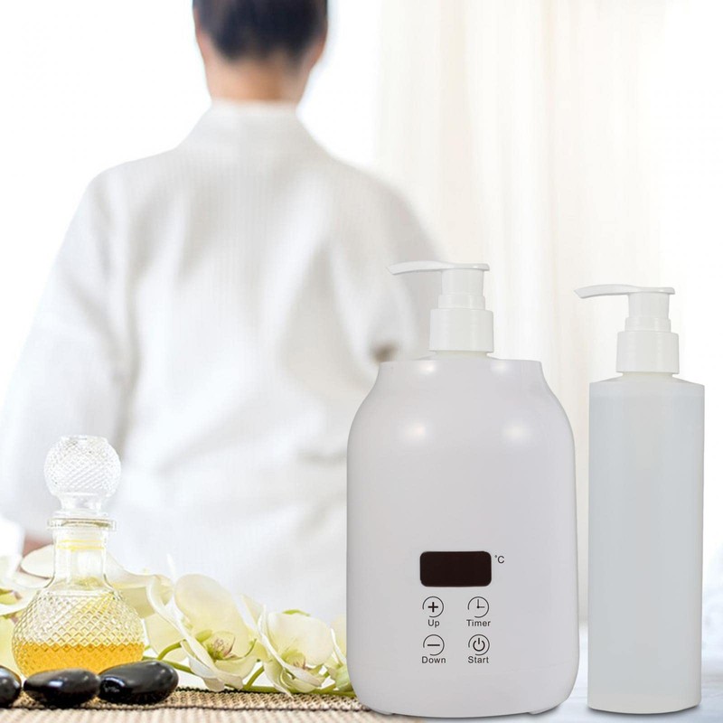 YWJLQH YWJLQH Portable Electric Massage Oil Warmer with 2 Bottles