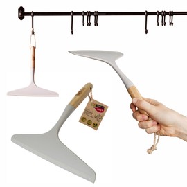 York ECONATURAL Bamboo Shower Squeegee Removes excess water from large glass surfaces - glass panes, shower cubicles without leaving stains