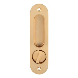 Pocket Door Lock with Key Sliding Door Lock with 3 Keys Invisible Recessed Handle Pocket Sliding Door Lock for Bathroom Kitchen Wood Furniture Hardware