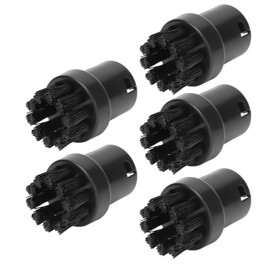 Cepillo de Motor de Vapor Cabezal de Cepillo de Vapor Sc4 Sc1 Sc2 Sc3 Sc4 S Karcher Accesorios 5 Piezas de Repuesto Limpiador de Vapor Negro Piezas de Repuesto de Trapeador de