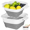ROTTOGOON Collapsible Colander Set with Strainer Bowl, 2 in 1