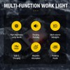 BORUIT V20 Small Powerful Pocket Flashlight,180°Head Swivels with Cob Side