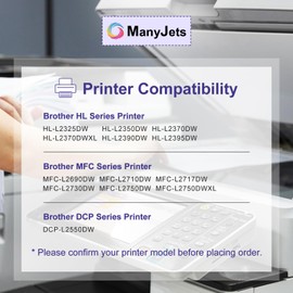 ManyJets DR730 Compatible Drum Unit Replacement for Brother DR 730 for HL-L2370DW HL-L2390DW HL-L2395DW MFC-L2710DW MFC-L2750DW DCP-L2550DW MFC-L2690DW MFC-L2730DW MFC-L2717DW Printer (Drum,2-Pack)