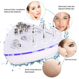 Diamond Microdermabrasion Machine with Spray Gun, Yofuly 65-68cmHg Suction Power Professional Diamond Facial Machine Water Spray Exfoliation Dermabrasion Machine for Home Use Skin Care