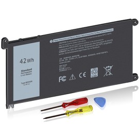 42Wh WDX0R P69G Battery for Dell Inspiron 7368 7378 7460 7579 7569 7570 7573 5568 5584 5570 5567 5368 5378 5575 5770 5775 Latitude 3189 3390 WDXOR P69G001 3CRH3 P75F P58F P66F and more