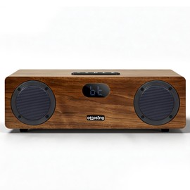 ottosing 40W Bluetooth TV Speakers, Wooden Stereo Shelf Systems, DSP Tuning Sound Bar for Smart TV, Multi Ports Optical Coaxial HDMI ARC AUX USB, Remote Control Wooden Speakers for TV PC Home Theater