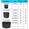 Mintice 5x7 Gallon Brown Breathable Planter Bags for Vegetables and