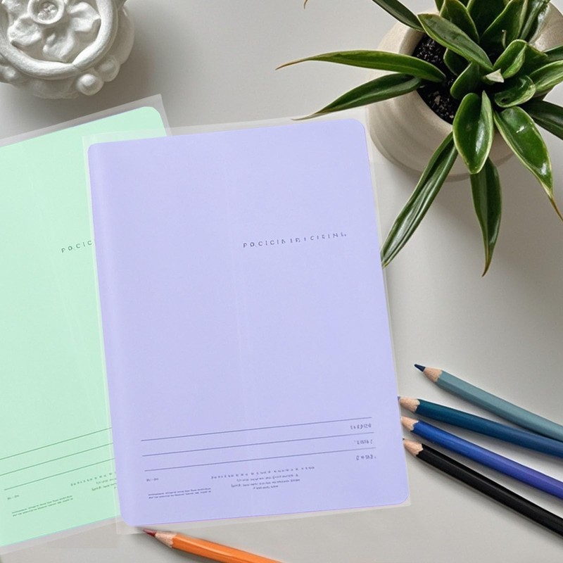 Pack of 10 Notebook Covers DIN A5 Clear Book Cover