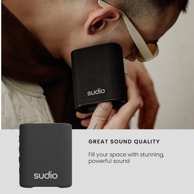 Sudio S2 Bluetooth Speaker with Loud Sound and Deeper Bass
