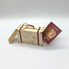 DIY Surprise Mini Suitcase & Mini Burgundy/Red & GOLD effect