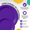 Exquisite Purple Paper Plates - Disposable 100 Pcs Set (50-7"
