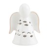 Mud Pie Sm Angel Ceramic Votive Cover Table SITTERS, White