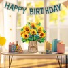 GREETING ART Pop Up Flower Cards, Sunflower, 10.6 inch Paper