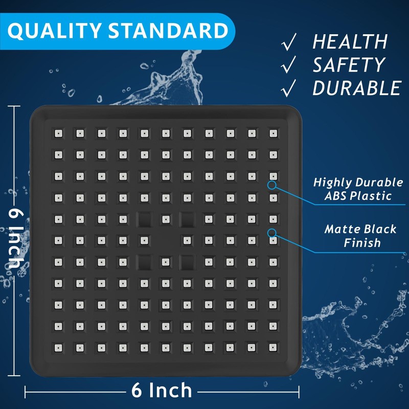 Voolan High Pressure Rain Shower Head - Luxury Modern Look