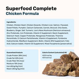 BADLANDS RANCH - Superfood Complete, Air-Dried Adult Dog Food - High Protein, Zero Fillers, Superfood Nutrition by Katherine Heigl (64 oz., Premium Chicken)