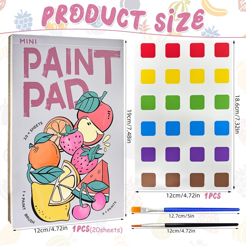 Colouring Book with Watercolours for Toddlers, Watercolours Children with 2