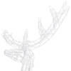 vidaXL Acrylic Reindeer Decoration with 140 LEDs- 4 ft Cold