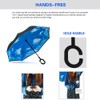 SIEPASA Spar. Saa Double Layer Inverted Umbrella with C-Shaped Handle,
