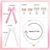 TT·SSTIE Coquette Bows Jewelry Set, 1 Bow Necklace, 2 Pairs