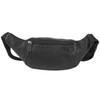 Buffalo Belt bag LEAS, Genuine Leather, black - ''LEAS Travel-Line''
