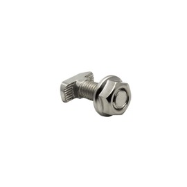Hammer Screw T-Screw M8 35 mm Nut 8 for Aluminium Profile Pack of 10 + Nut