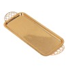 Serving Tray Gold Retro Light Luxury Oblong Water Cup Tea