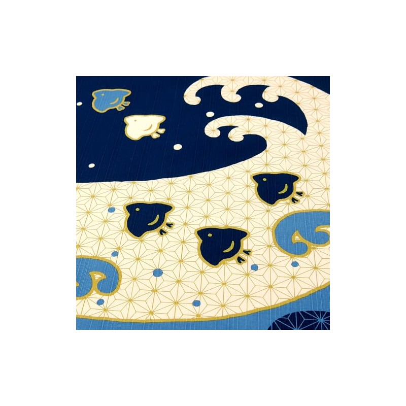Hamamonyo Kofu (Furoshiki, 19.7 inches (50 cm), Houndstooth and Big