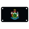 Fast Service Designs Maine State Flag Black Version 4" X