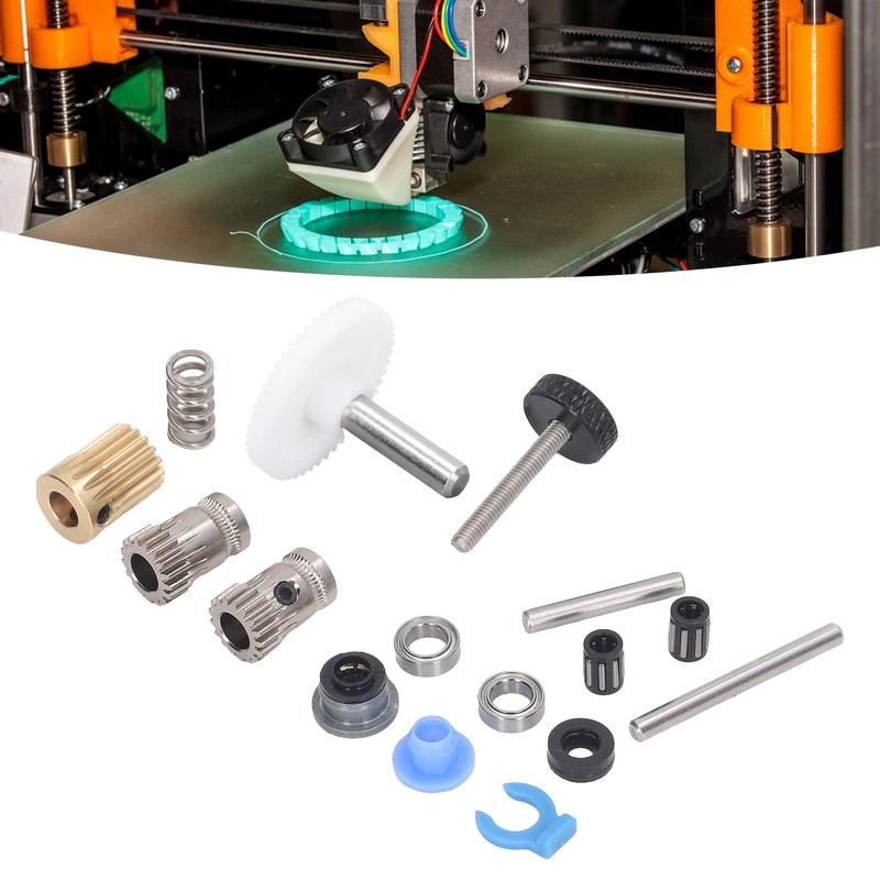 Dual Gear Extruder Assembly Kit 3D Printer Double Gear Hardware