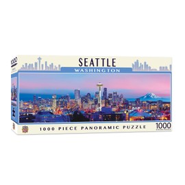 MasterPieces 1000 Piece Jigsaw Puzzle for Adults, Family, Or Youth - Seattle Panoramic - 13"x39"