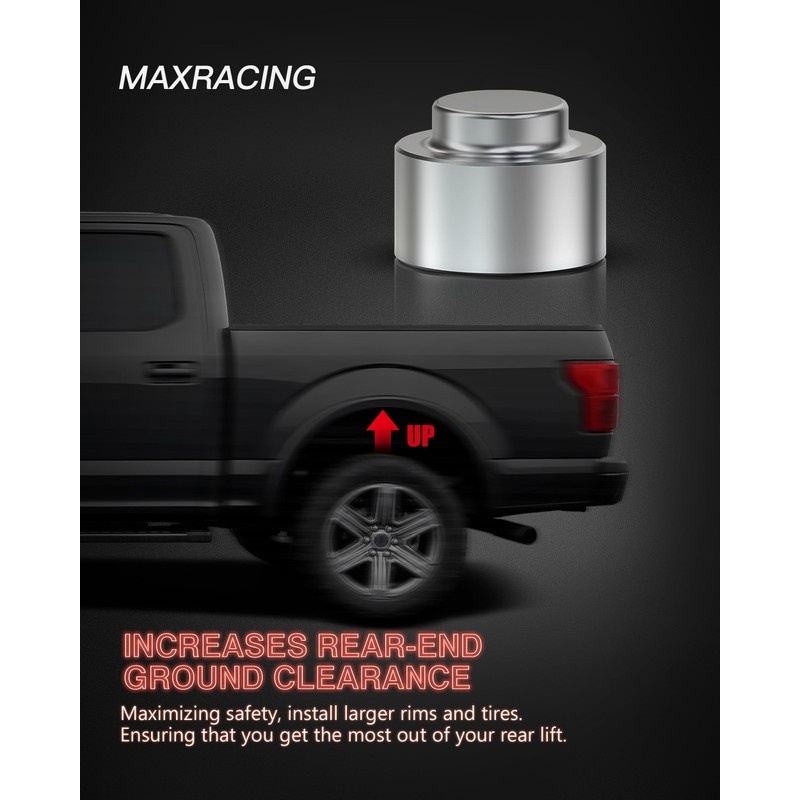 MAXRACING 3.5" Front + 3" Rear Leveling Lift Kit Compatible