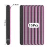 Eupneicu Nail File Set, 15-Piece, Double-Sided 100/180 Grit, Black, Suitable