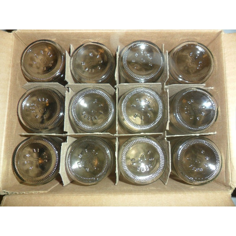 Case of 5oz Clear Glass Hot Sauce Bottles w Black