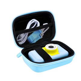 Leayjeen Children's Camera Protective Case Compatible with Grepro/Gofunly/Goopow/YunLone/AONISE/Dwfit/Kriogor/Hangrui Children's Digital Camera Protective Case (Case Only), blue, camera bags