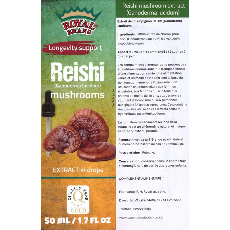 Reishi Mushroom Supplement/Our Reishi Mushroom Extract Promotes Longevity / Reishi