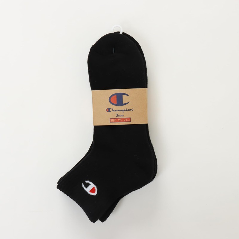 Champion CMSCY201 Men's Solid Socks, Half Pile Socks, One Point