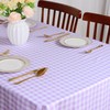 ShinyBeauty Lilac Gingham Tablecloth Rectangle 54"X70" Buffalo Plaid Tablecloths Cotton