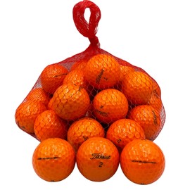 Golf Ball Planet Velocity Orange Used Golf Balls (24 Pack, 5A / Mint)