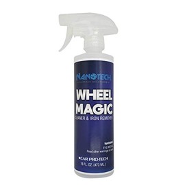 Wheel Magic - Cleaner Iron Stains, Industrial Fallout, Rust Remover Spray for Car, RV, Motorcycle, Detailing - Color Changing Formula - Fast Acting - Non Acid Based (16 Oz.)