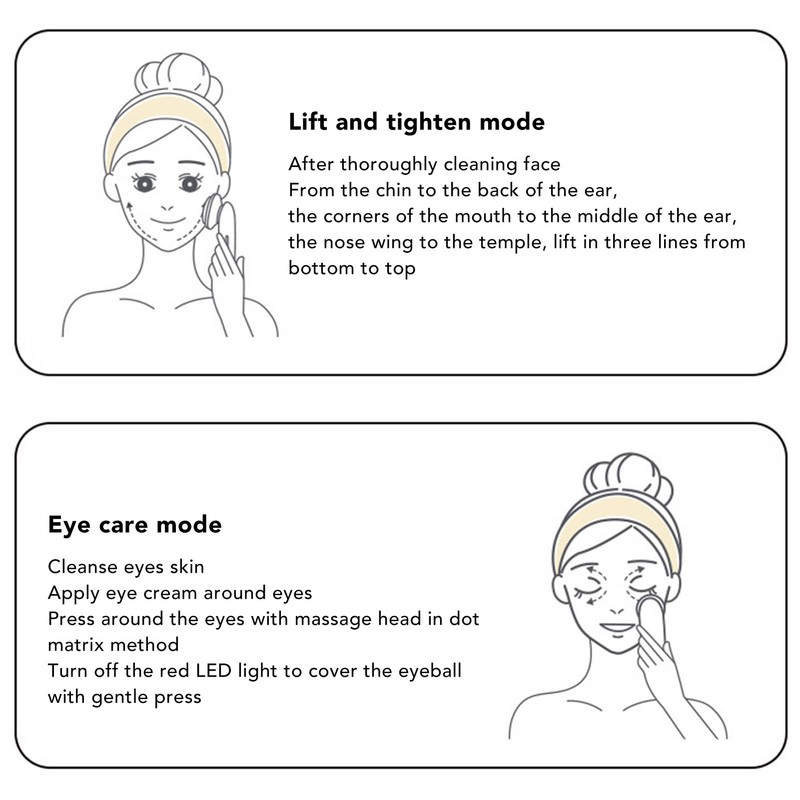Skin Rejuvenation Machine Color Light Deep Cleaning Massage 4 Modes