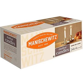 Manischewitz Shabbat Candles 72 Count | Burns for 3 Hours, Fits Standard Candlestick Holders, Perfect for Shabbos and Holidays
