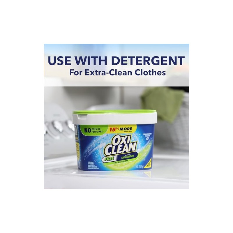 OxiClean Versátil quitamanchas sin 3 libras.