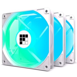 FOIFKIN PC Fan - 120mm ARGB PWM Fan - Magnetically Levitated Bearing - 3*Fan with 1*Adapter Cable -Forward Fans, Black, P07