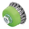 Draper 08054 Stainless-Steel Twist-Knot Wire Cup Brush, 75mm, M14