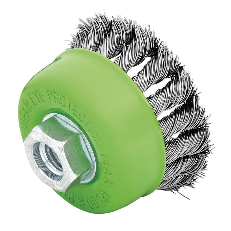 Draper 08054 Stainless-Steel Twist-Knot Wire Cup Brush, 75mm, M14