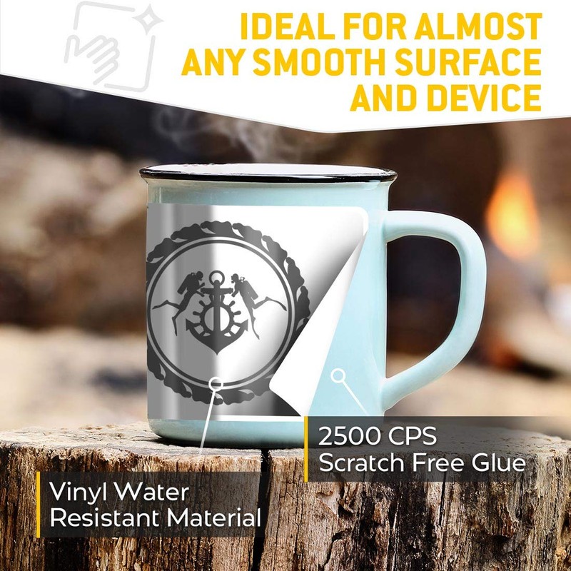 2 x 7.5cm Rectangle Vinyl Stickers Scuba Diving Nautical Theme