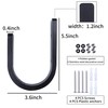 OCIOLI 2 Pieces Curtain Tiebacks Wood Curtain Holdbacks U Shaped